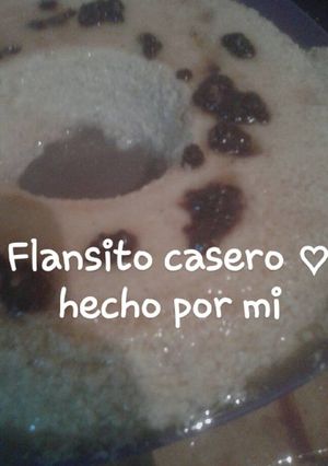 Una foto de Flan casero