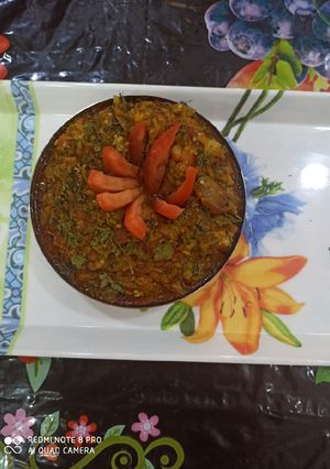 A picture of Baigan ka Bhartha.