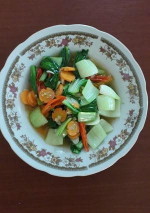 Foto resep Tumis sawi daging simple
