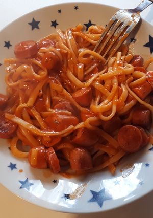 Una foto de Espaguetis rápidos🍲🥫