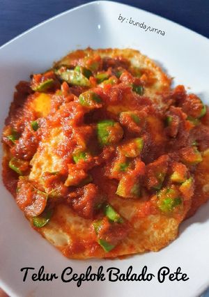 Foto resep Telur Ceplok Balado Pete