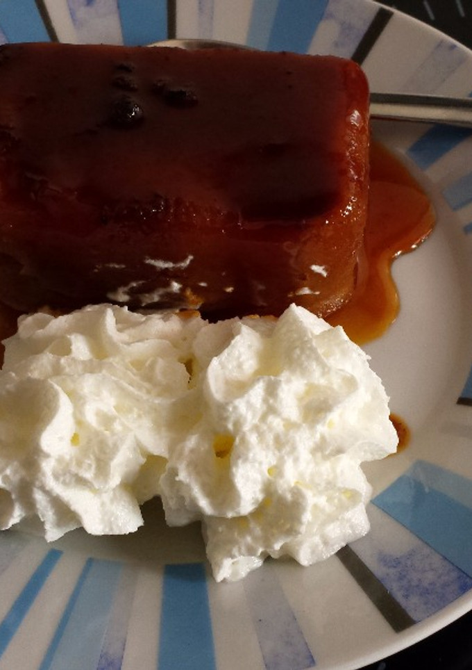 Una foto de Puding de manzana y galletas