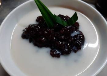 Resep Unik Bubur ketan hitam presto Enak Sempurna