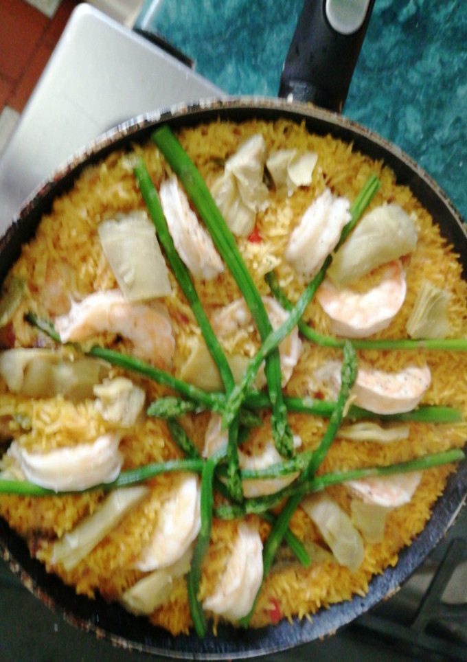 Una foto de Arroz con camarones