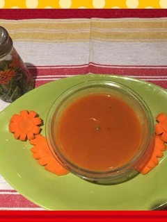 A picture of Carrot Coconut Soup.