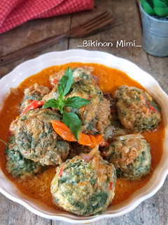 Foto resep Bola Daun Singkong Masak Santan