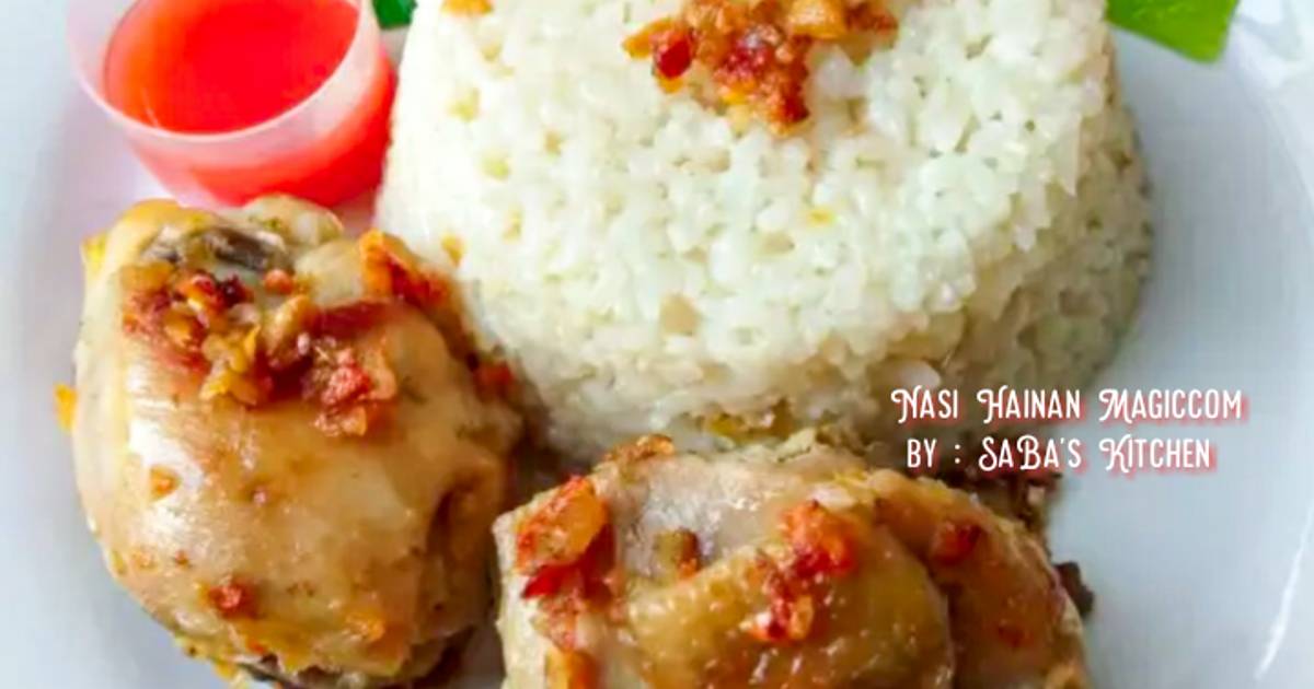 Resep Nasi Hainan Magiccom Pakai Air Rebusan Ayam Pek Cam Kee Oleh Saba S Kitchen Cookpad