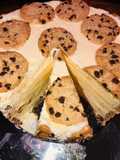 Pastel De Nieve de Vainilla con Galletas Chispas de Chocolate