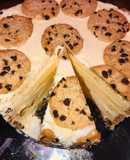 Pastel De Nieve de Vainilla con Galletas Chispas de Chocolate