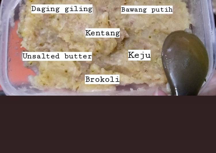 MPASI 8 Bulan Kentang Daging Keju