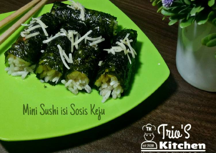 Mini Sushi isi Sosis Keju