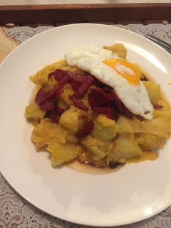 Una foto de Papas con Chuchoca a mi estilo