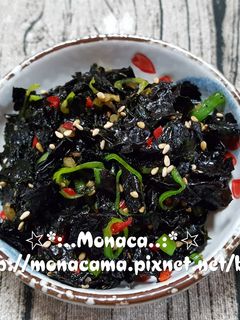 韓式涼拌海苔김무침 的食譜成品照片