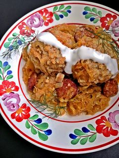 Gombócos káposzta recept fotója