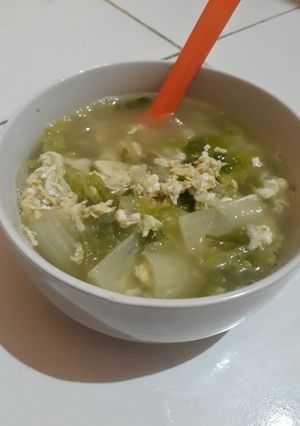 Foto resep Sawi putih + telor