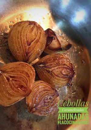 Una foto de Cebollas Ahumadas caramelizadas #lacocinadegiri