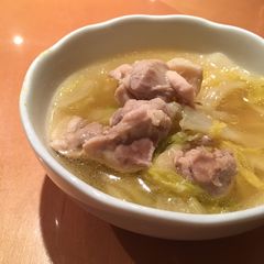 A picture of Super easy Cooked Chicken & Chinese cabbage.