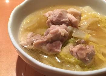 Without Fail Cooking Recipe Super easy Cooked Chicken  Chinese cabbage Savory Delicious