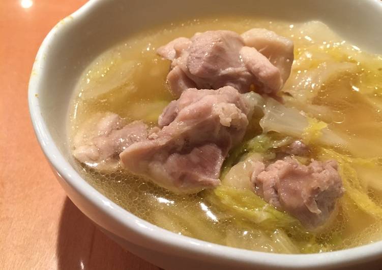 Super easy Cooked Chicken & Chinese cabbage Super easy Cooked Chicken & Chinese cabbage