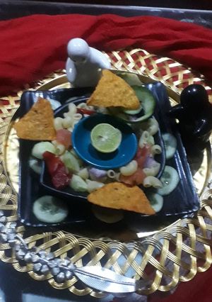A picture of Mecroni Nacho salad Restra Types.