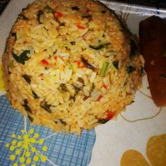 A picture of Jollof rice.