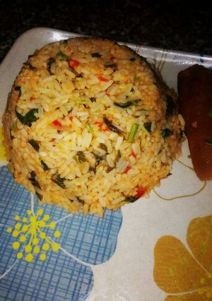 A picture of Jollof rice.