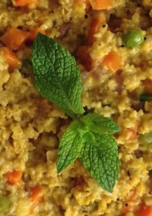 A picture of Vegetable Masala Oats.