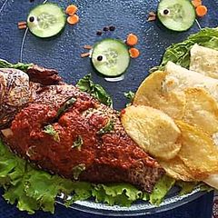 A picture of Masala fish fry🐟🐟🐟.