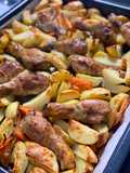 Pilons de poulet et pommes de terre au four