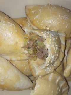 Gasashshen meat pie ainihin hoton girkin