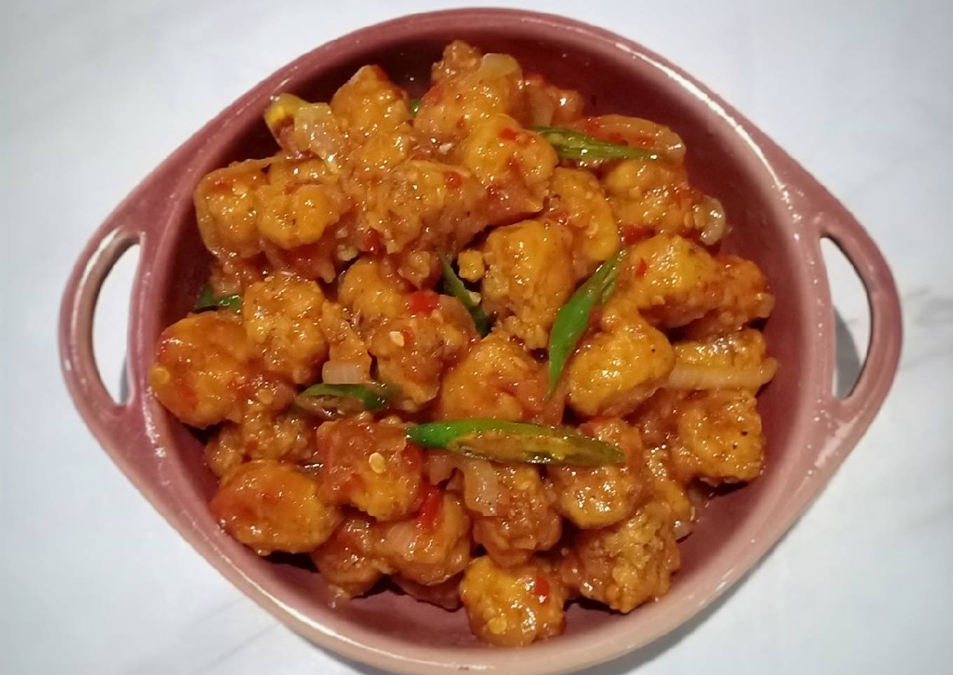 Tempe Goreng Tepung Saos Padang