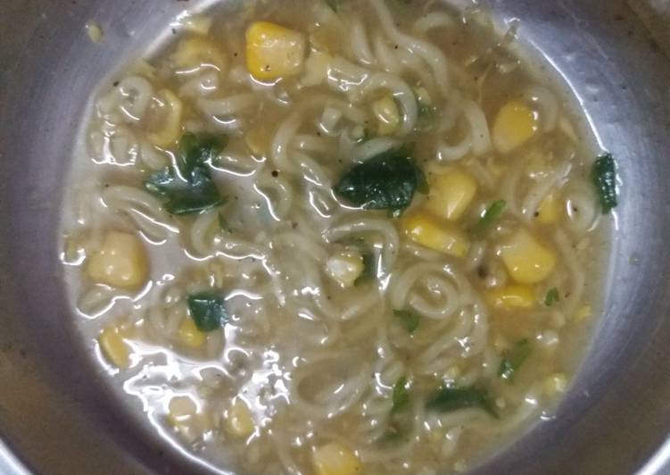 Simple Way to Make Speedy Maggi sweet corn soup