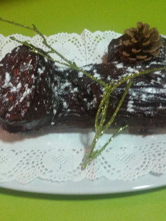 Una foto de Tronco de navidad con thermomix