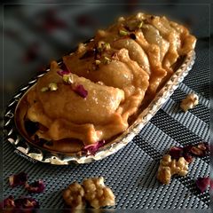 A picture of Walnuts Chandrakala Gujiya.