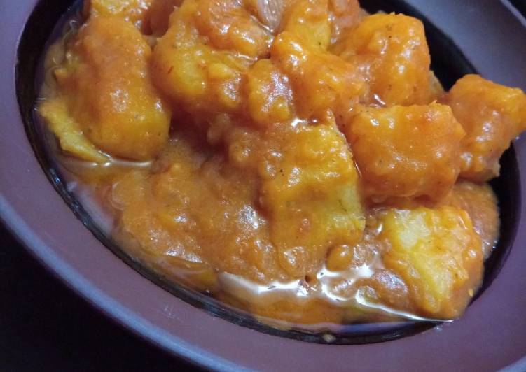 Yam pottage with ghee
