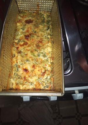 Una foto de Soufflé de brócolis