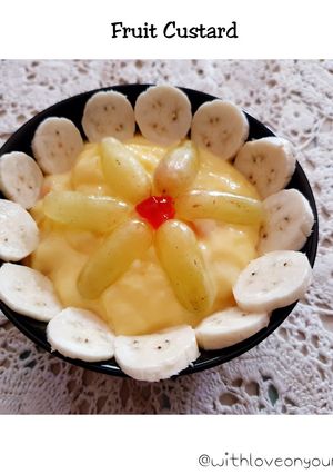 A picture of Fruit Custard.