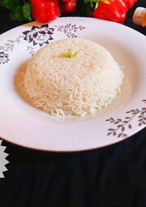 Shinkafa da miya ainihin hoton girkin
