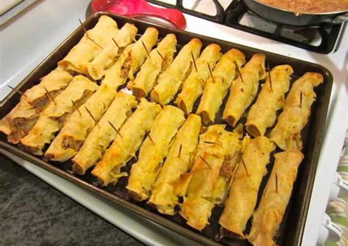 Rolled Tacos (Use with Rolled Taco Sauce) Recipe