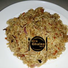 A picture of Minced meat rice.