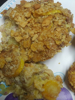 A picture of Sausage and Yellow Squash Casserole.