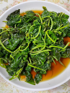燙地瓜葉(純素) 的食譜成品照片