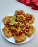 Tahu geprek sambal matah