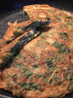 Foto resep Omelet Bayam / Telur dadar bayam