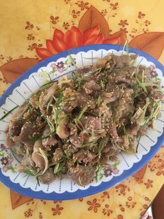 Hình của món Gà xào sả ớt.