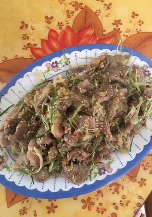 Hình của món Gà xào sả ớt.