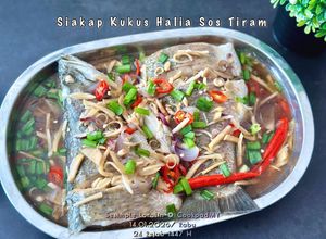 Gambar Siakap Kukus Halia Sos Tiram