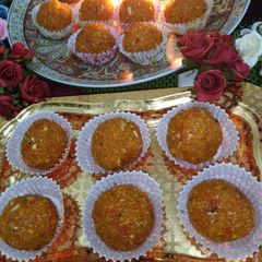 A picture of Mootichoor Kay laddu.