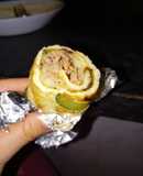 Rollito relleno de atún con calabacín y queso