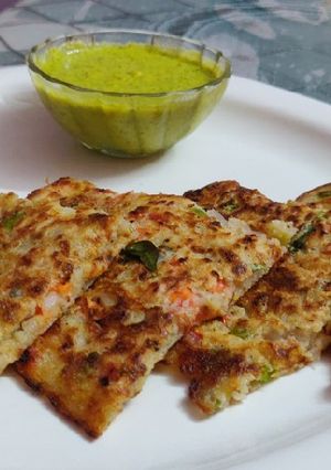 રાઈસ મિક્સ વેજી પેનકેક (rice mix veggies pan cack Recipe In Gujarati) રેસીપી મુખ્ય ફોટો